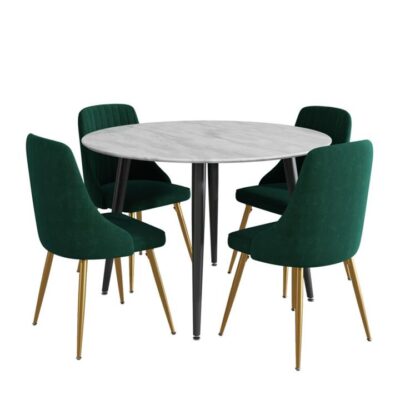 Velvet Elegance Dining Set Velvet Elegance Dining Set