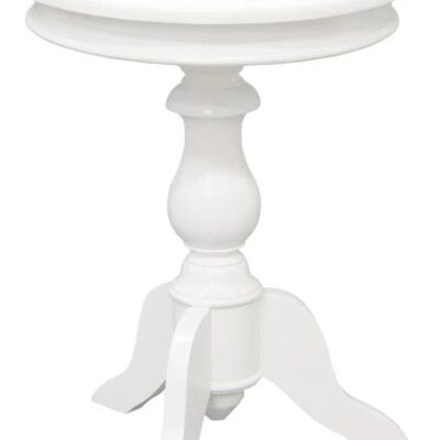 Milano Round Wine Table (White)