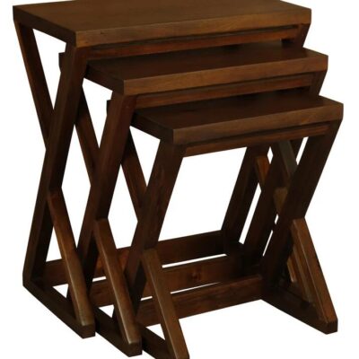 Manhattan Nest of Tables - Set of 3 (Mahogany)