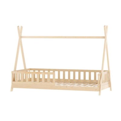 Bed Frame Wooden Kids House Frames Oak PUAH Bed Frame Wooden Kids House Frames Oak PUAH