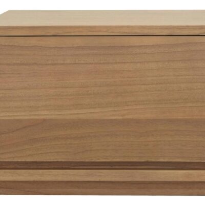 Oscar 1 Drawer Low Bedside Table (Natural)