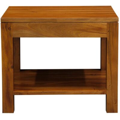 Amsterdam Solid Mahogany Timber Lamp Table 60 x 60 cm (Light Pecan)