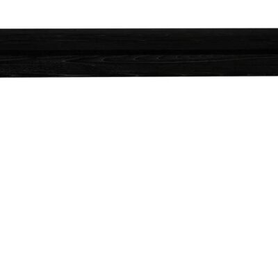 Huntley Solid Oak Bench (Black)