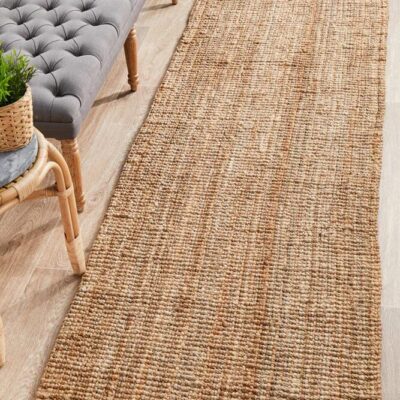Atrium Barker Natural Runner by Rug Culture – 400X80CM Atrium Barker Natural Runner by Rug Culture - 400X80CM