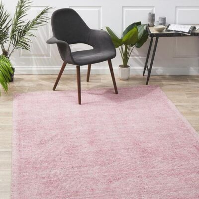 Allure Rose Cotton Rayon Rug by Rug Culture - 400x300CM