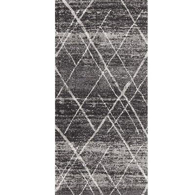Oasis 452 Charcoal Runner by Rug Culture-400X80CM - RUNNER
