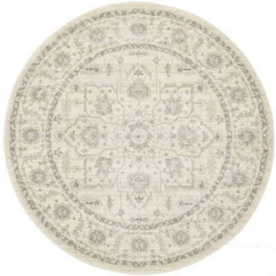 Evoke 261 White Round by Rug Culture -240X240CM - ROUND