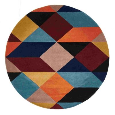 Matrix 904 Sunset Round By Rug Culture – 200X200CM – ROUND Matrix 904 Sunset Round By Rug Culture - 200X200CM - ROUND