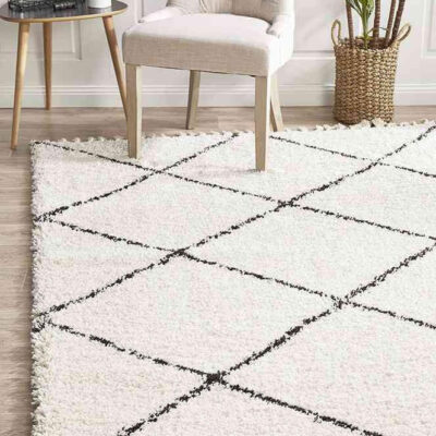 Saffron 22 White by Rug Culture - 230X160CM - RECTANGLE