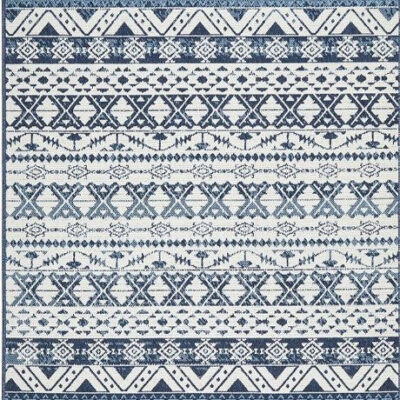 Seaside 3333 White Blue by Rug Culture-280X190CM - RECTANGLE