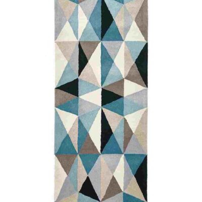 Matrix 901 Turquoise Runner By Rug Culture - 400X80CM - RUNNER