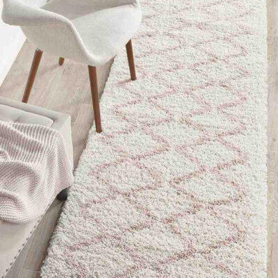 Saffron 11 Pink Runner by Rug Culture - 400X80CM - RUNNER