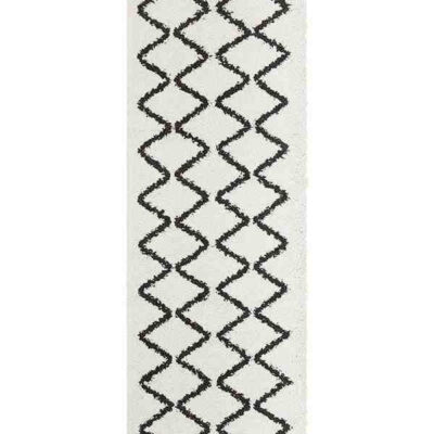 Saffron 11 White Runner by Rug Culture - 400X80CM - RUNNER