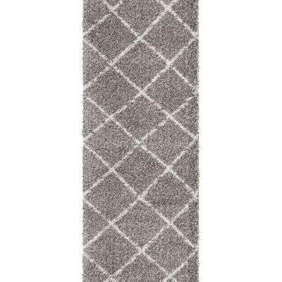 Saffron 22 Grey Runner by Rug Culture - 400X80CM - RUNNER