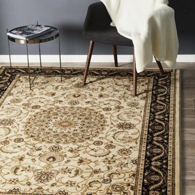 Sydney 9 Ivory Black Rug by Rug Culture - 330X240CM - RECTANGLE