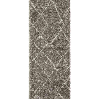 Saffron 44 Grey Runner by Rug Culture - 400X80CM - RUNNER