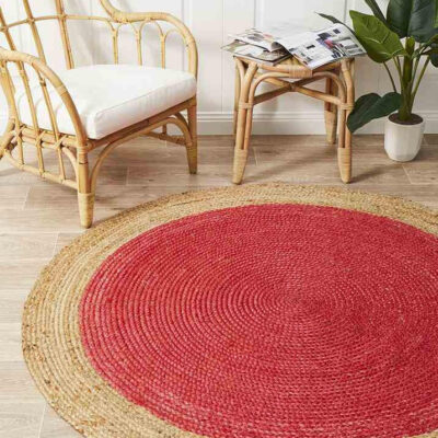 Atrium Polo Cherry By Rug Culture - 200X200cm ROUND