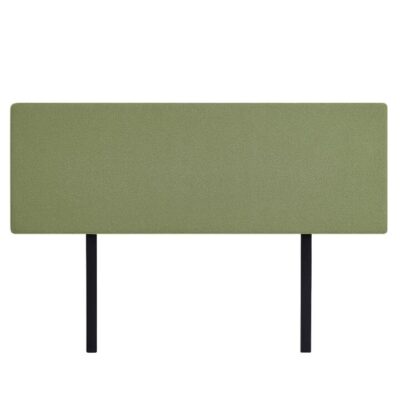 Linen Fabric King Bed Deluxe Headboard Bedhead - Olive Green