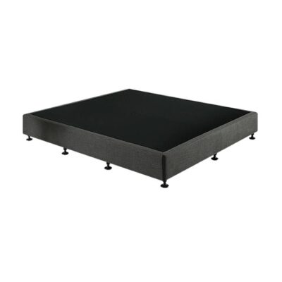 Palermo King Ensemble Bed Base Platinum Graphite Linen Fabric