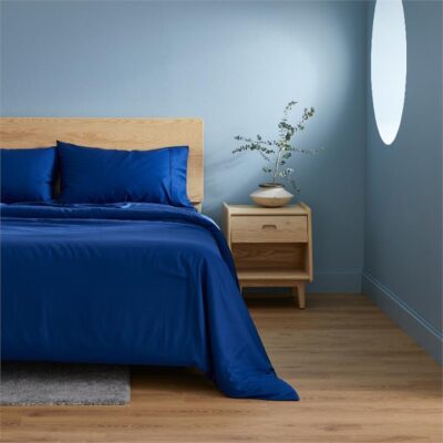 Ecosa Bamboo Bedding - Fitted sheet / King Single / Navy Blue