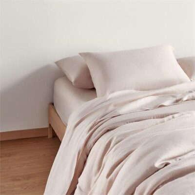 Bamboo Flax Linen Bedding - Sheet set / Double / Sand / Linen–Bamboo Blend