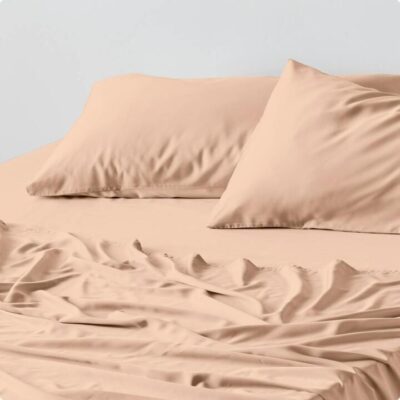 Ecosa Bamboo Bedding - Sheet set / Single / Peach Glow