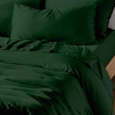 Ecosa Bamboo Bedding - Quilt cover / King / Forest Green
