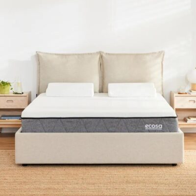 Sierra Storage Bed Frame - Double / Oyster Shell