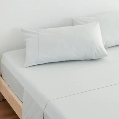 Cotton Bedding - Quilt cover set / Double / Dawn Grey