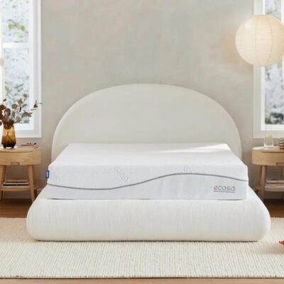 Nuve Cloud Bed Frame - Double / Vapour White